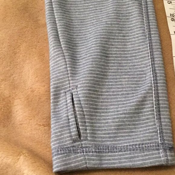 Avalanche Blue and White Striped Quarter Zip Pullover - Picture 7 of 9